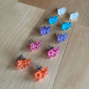 Gummy Bear Earrings - Set of 5 Pairs